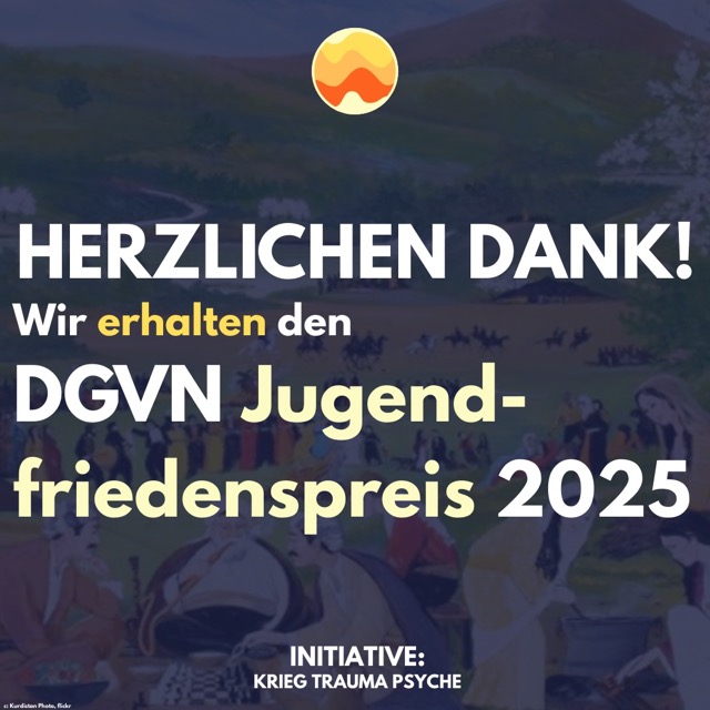 Herzlichen Dank! Wir erhalten den DGVN Jugendfriedenspreis 2025